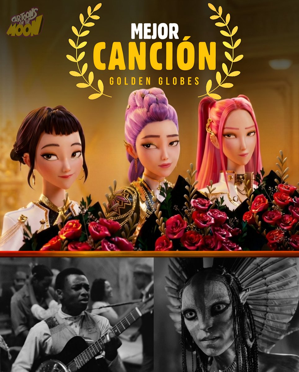CartoonsOTMoon's tweet photo. ¡GOLDEN de Kpop Demon Hunters ha ganado el Golden Globe a Mejor Canción!

Venció a Sinners, Avatar y Wicked. https://t.co/68qbtvnHxt