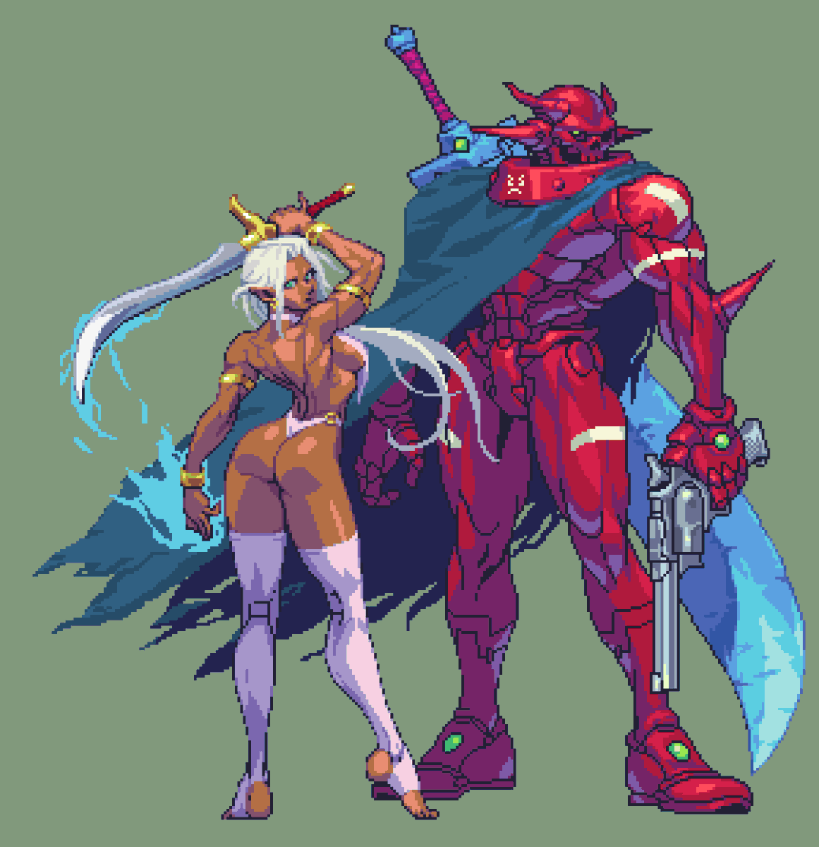 random characters # 2,   Have a nice week 🫡❤️
#pixelart