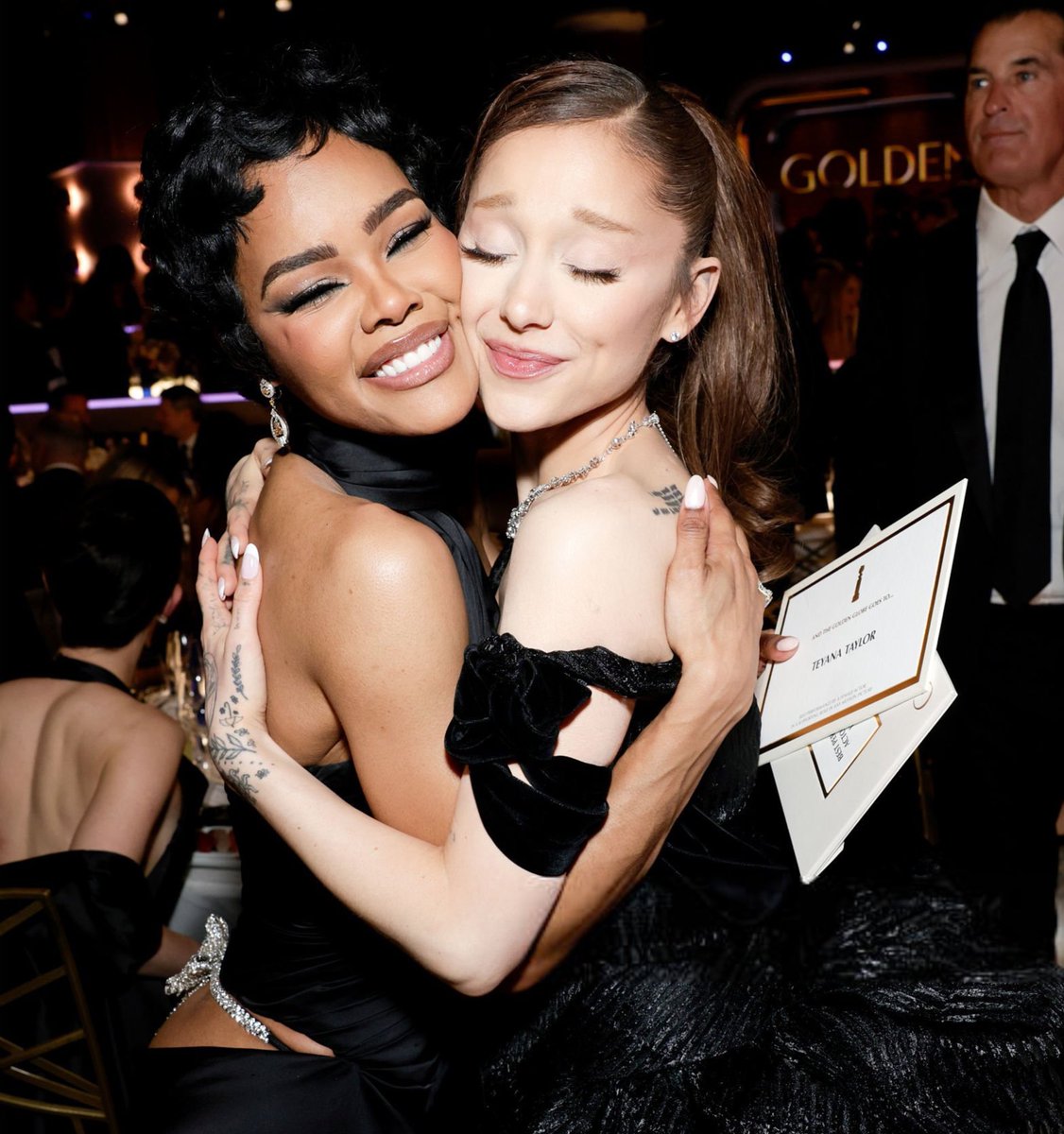 eternalsunshine's tweet image. ARIANA GRANDE AND TEYANA TAYLOR