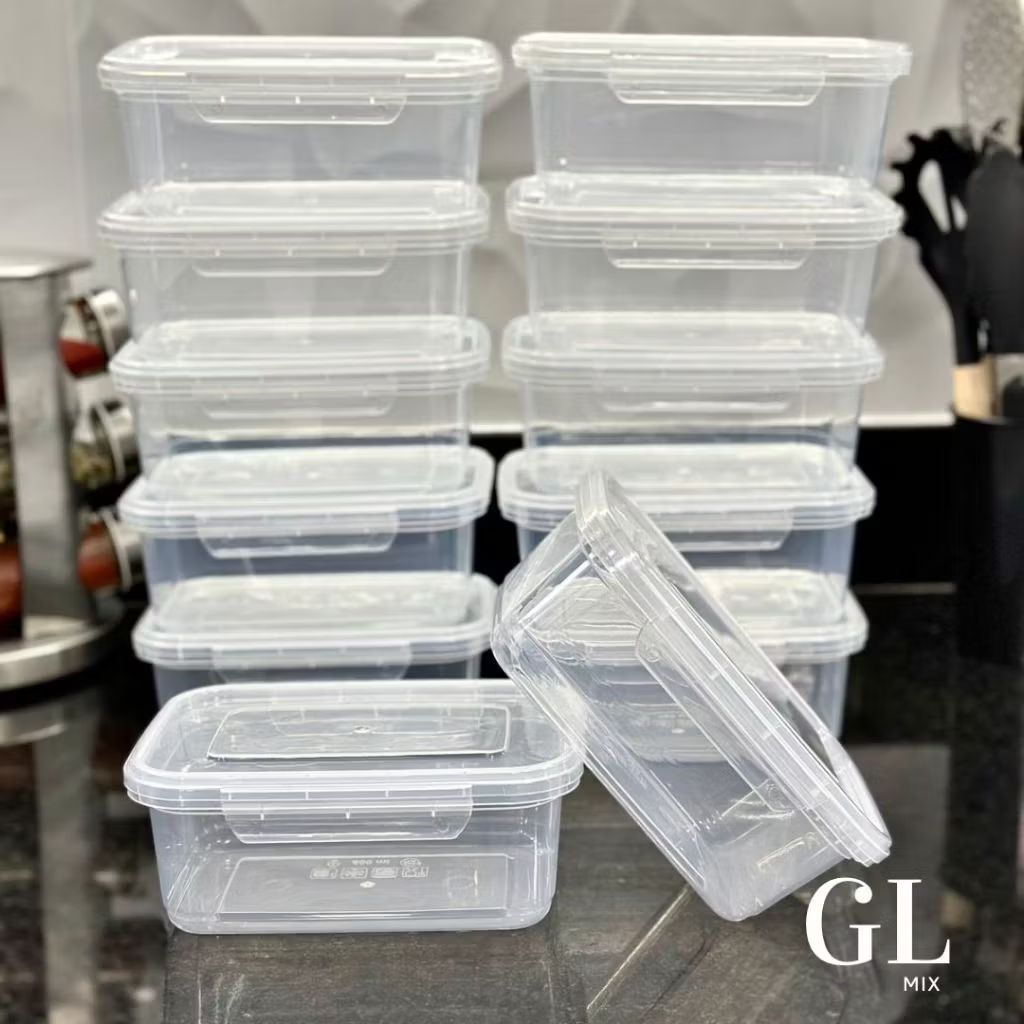 Dê uma olhada em Kit Conjunto 10 Marmitas 800ml com travas Herméticas Transparente Reutilizáveis Livre de BPA por R$49,99. Compre na Shopee agora! s.shopee.com.br/9AIJ2isMTO?sha…