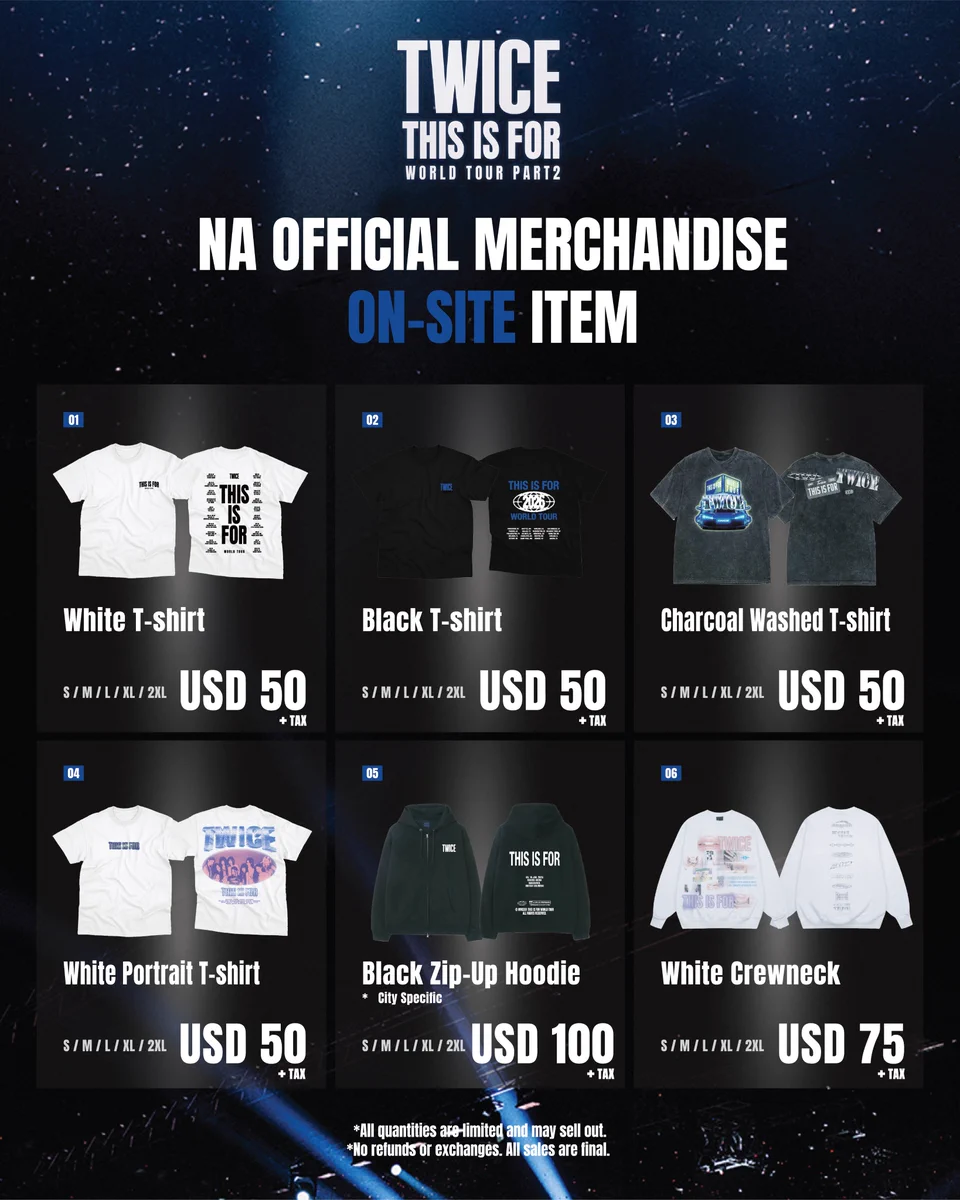 TWICE WORLD TOUR アメリカ 限定グッズ【Tシャツ05】L G-bZBcja4AAubAg?format=webp&