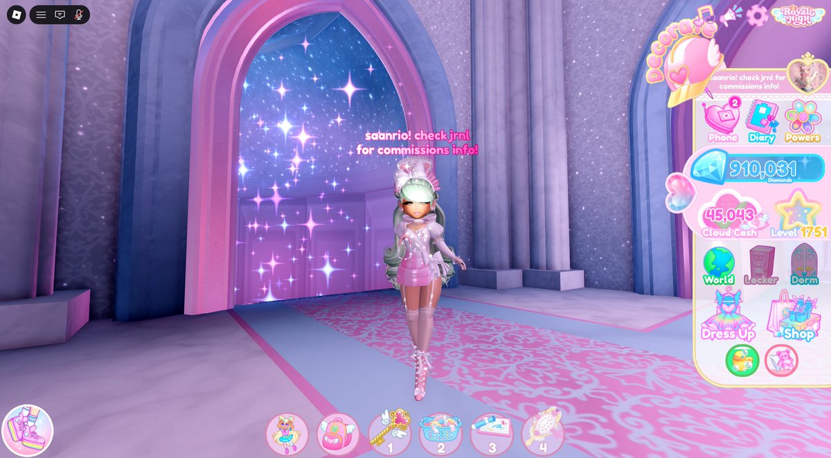 with the end of Double XP Weekend, i managed to farm roughly 300 levels and about 550k 💘 so insanely happy with this event and pray we got more double weekends in the future, this has quite literally been a life saver 😭💗 #royalehigh <a href="/RoyaleHighValks/">Royale High ✨</a>