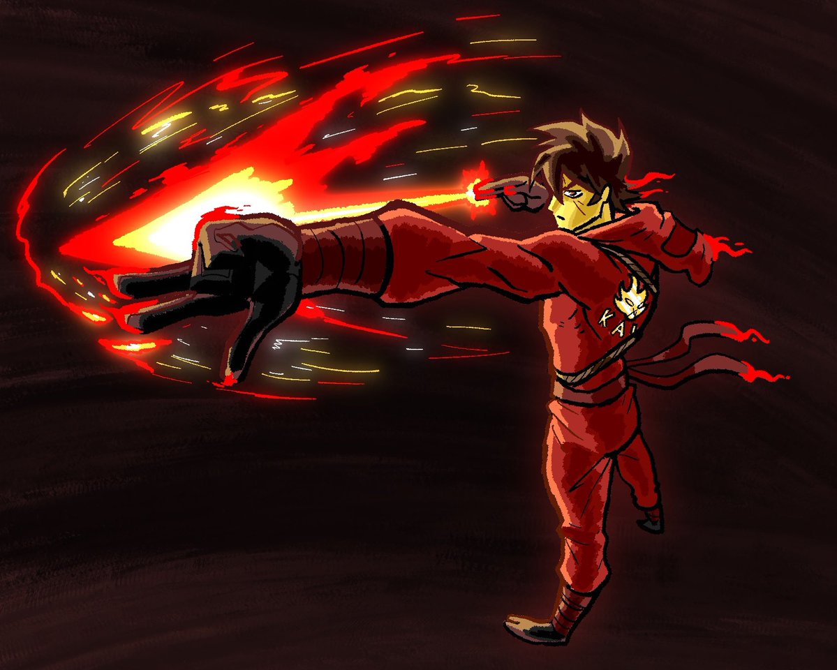 volgaw1zza's tweet image. Who needs that green gi anyway? Fire is all he needs.