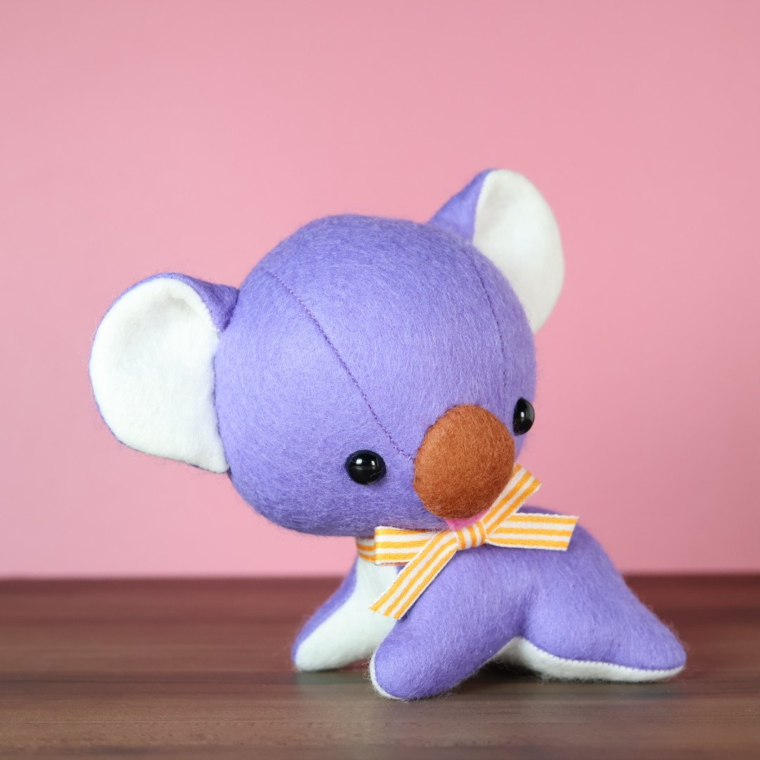 イロハペッツ新作、パープルコアラちゃんです💞minneに出品しました
minne.com/@sumiresyugei