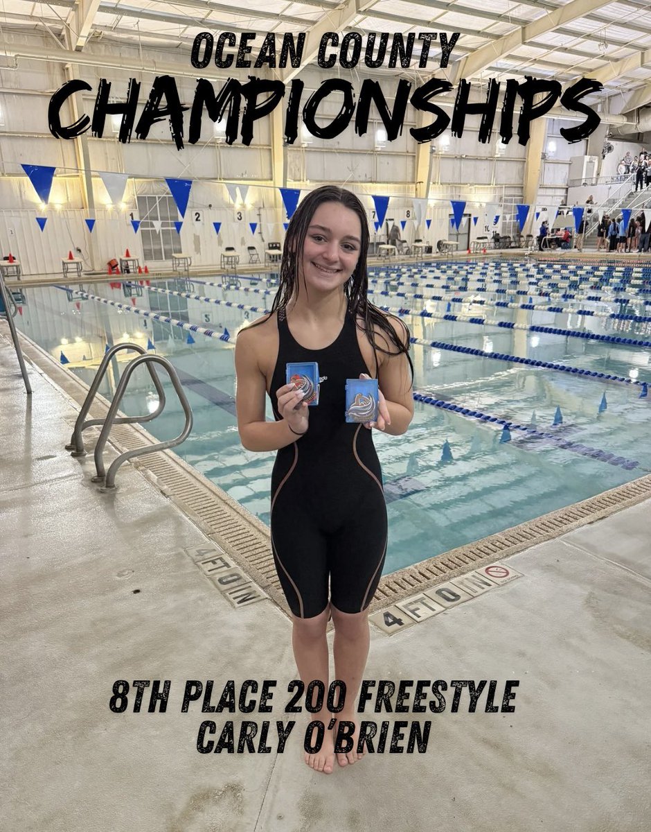 CrSwimming's tweet image. CONGRATULATIONS to all medalists in the Girls Ocean County Championships today!  We are so proud of how hard you all worked!  Way to soar! 🥇 🥈 🥉 🦅 🏊‍♀️#HooRah  @CR_athletics