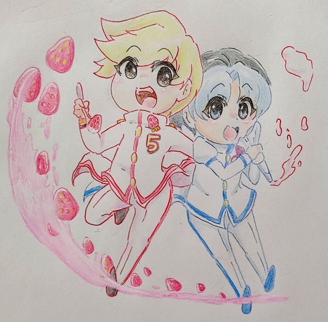 いちごﾊﾟｯﾌｪ🍓食べに職場の方から教えて頂いたｶﾌｪ→に行ってきました😊
べらぼうに美味しくて品種もご当地産(*´∀`人)
らくがきに旦那から「5なら1じゃないの?」と言われましたが私は5と2のコンビが好きなんです(*´ω｀)