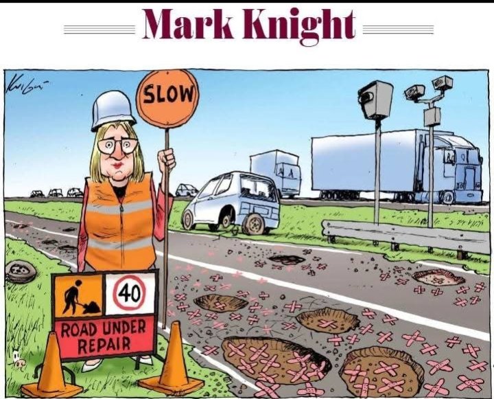 She tells you to leave if there is a fire...  just watch out for the pot holes