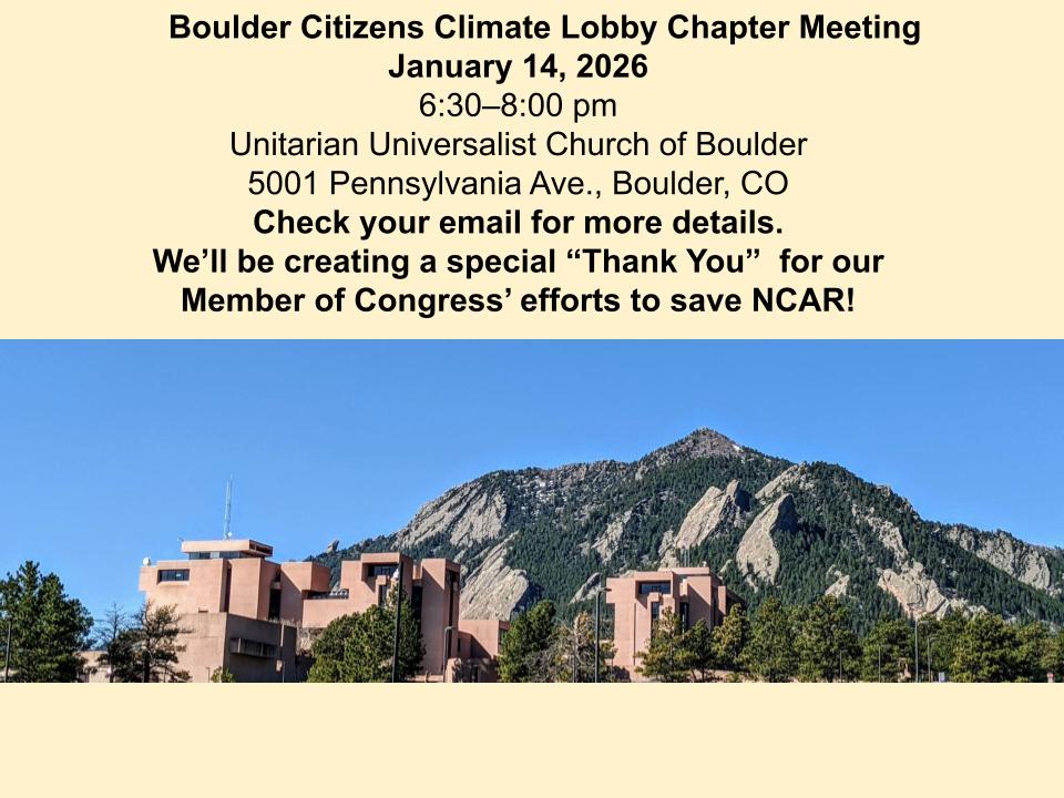 Boulder, CO Citizens' Climate Lobby tweet media