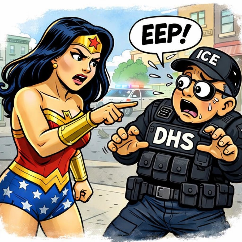 Wonder Woman did this in the 1940s as well…

#iceout #BeGood