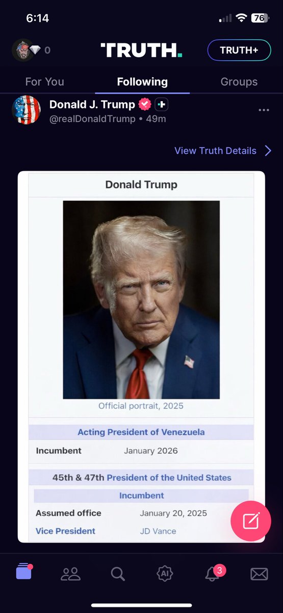 bolt_marcos's tweet photo. @barrycunningham Yeah, we got to protect the new president of Venezuela. https://t.co/1urGRBF1D8
