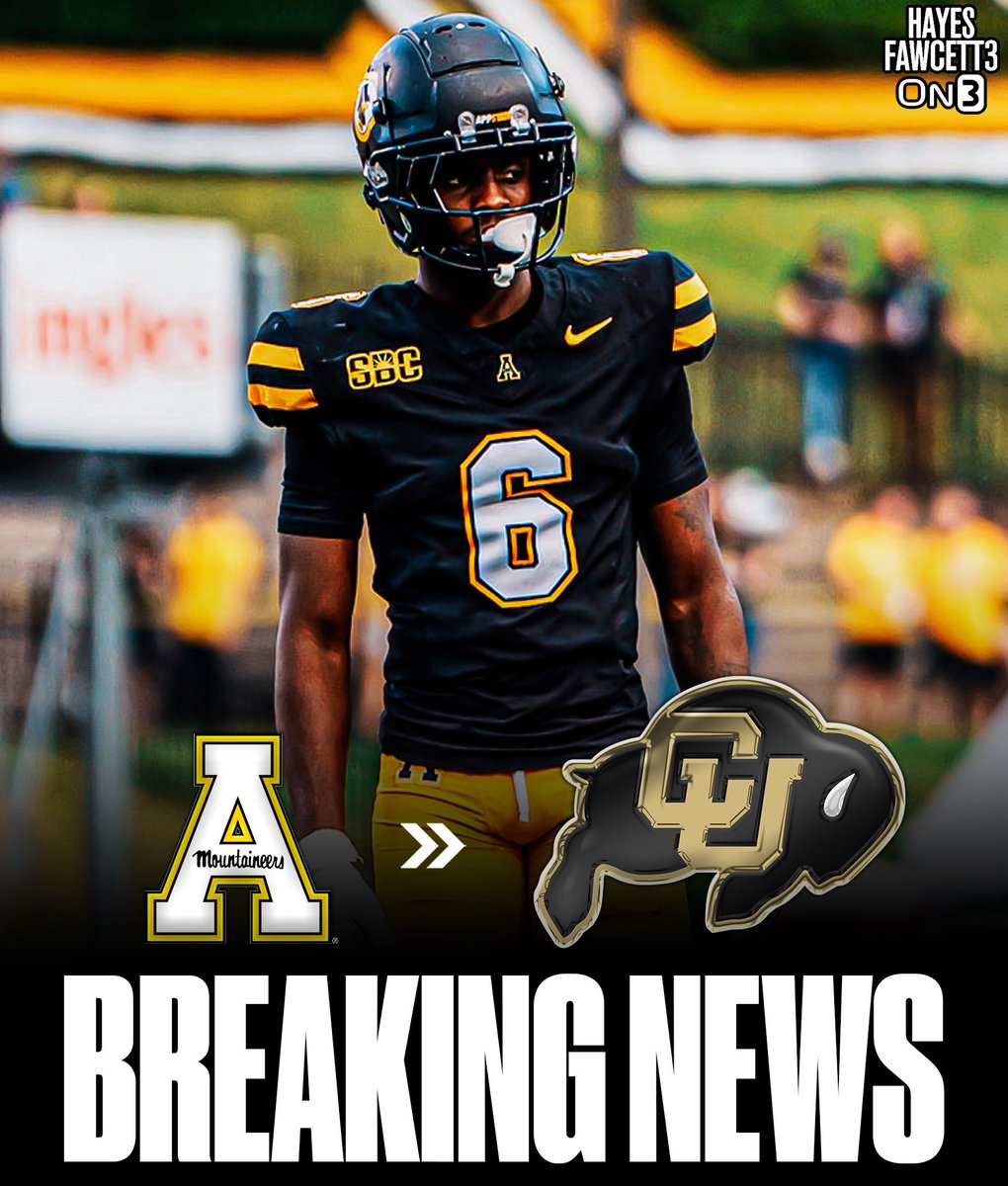 Hayesfawcett3's tweet image. BREAKING: App State transfer CB Emory Floyd has Committed to Colorado, he tells @On3sports

The 6’1 195 CB totaled 59 tackles, 6 PBUs, and 1 INT this season

Earned all-conference honors

on3.com/transfer-porta…