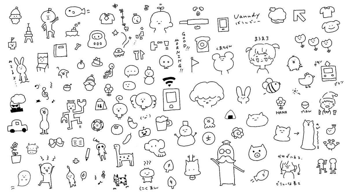 g_fuuuuu's tweet photo. 春から描き続けた落書きがやっと埋まりました https://t.co/O6odzvUce5