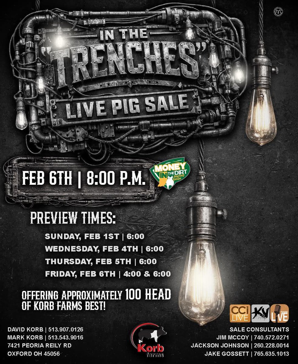 Check out Korb Farms live sale, February 6th!