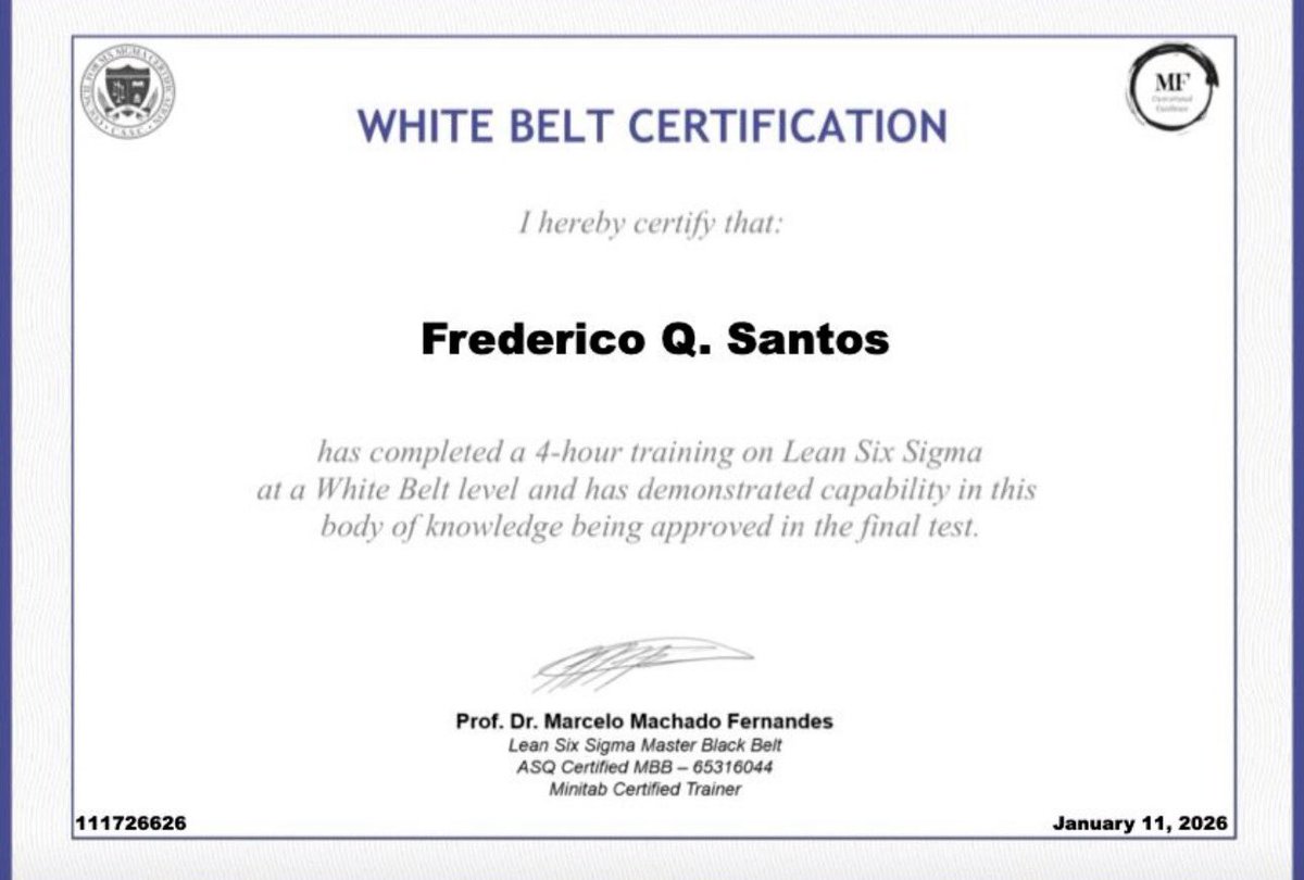 lfgwithnicky's tweet image. After more than a decade of completing it, I decided to revisit a Lean Six Sigma Certification Training last week and it’s amazing how foundational concepts remain as relevant today as ever!

A big thank you to @Minitab for this opportunity! 

#LeanSixSigma #DMAIC #GoToGemba