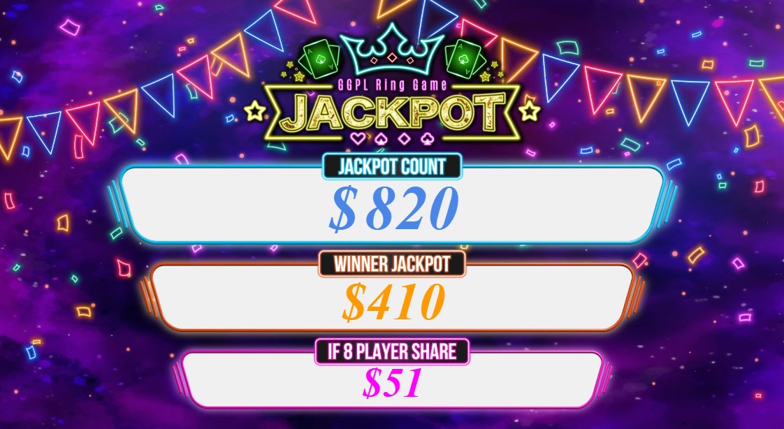 🌟JACK POT & POINT RANKING🌟 JACKPOTは該当ゲームに参加していた全員