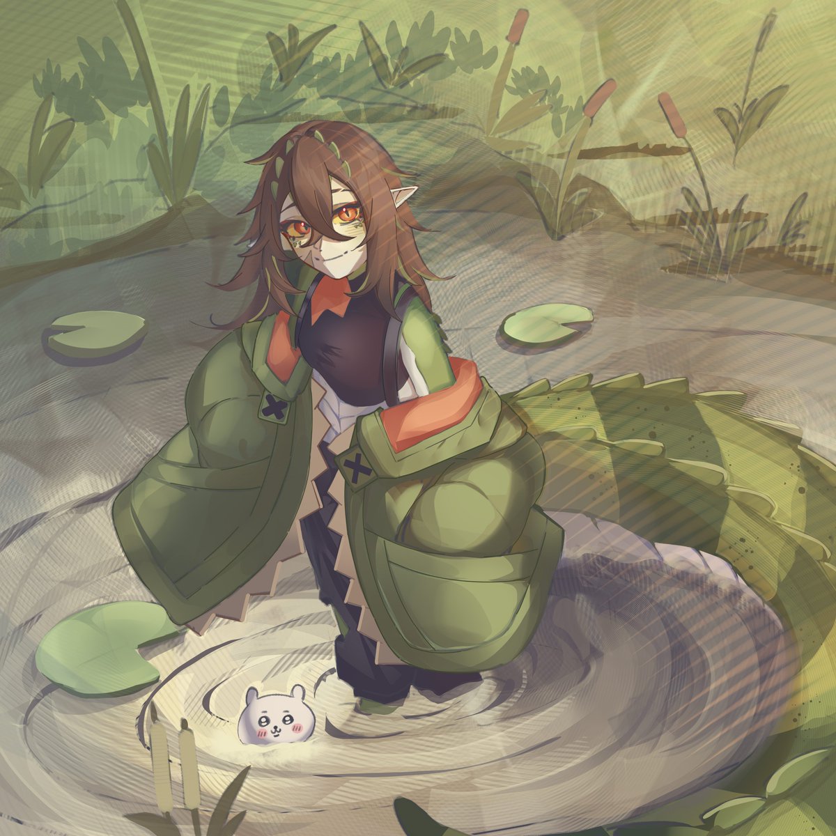 Croc in da swamp #KaiCrocArt🐊