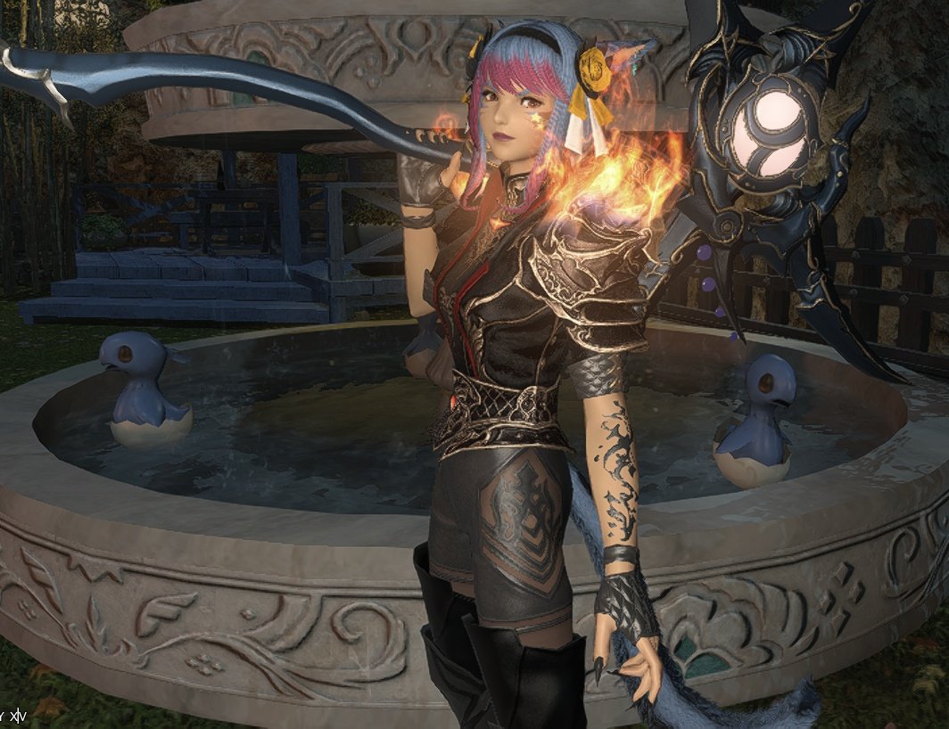 SrinityFF's tweet image. Down and groovy D'azri, dancing D'azri, and devilish D'azri. Unrestricted glams are so divine!
#miqote #FFXIV #EorzeaPhotos