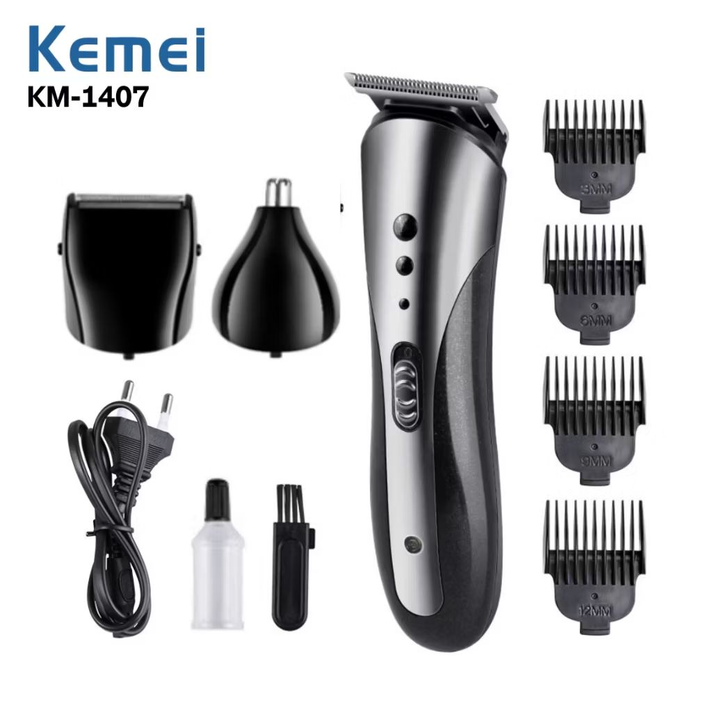 Cek KEMEI - Alat Cukur Rambut Elektrik 3in1 Hair Clipper KM 1407 Tanpa Kabel Alat Pencukur Kumis Jenggot dengan harga Rp109.000. Dapatkan di Shopee sekarang! s.shopee.co.id/20p8X0Hru5?sha…