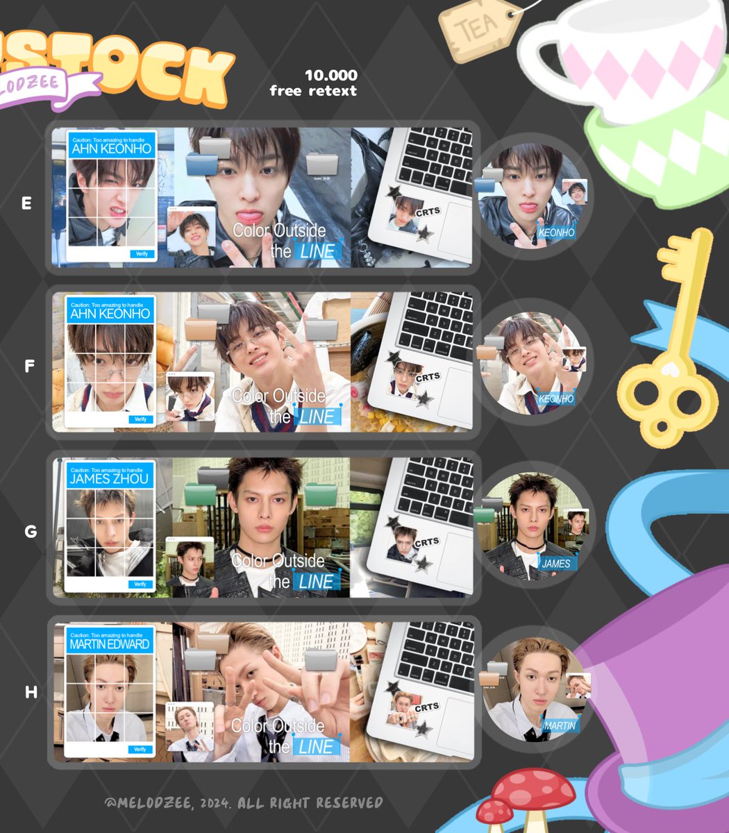 melodzee's tweet image. help rt thank you!! 

pagiii aku bawa layout bg boy cortis ready stock 10k each yaa siap dijemput ke dm yaa #zonauang