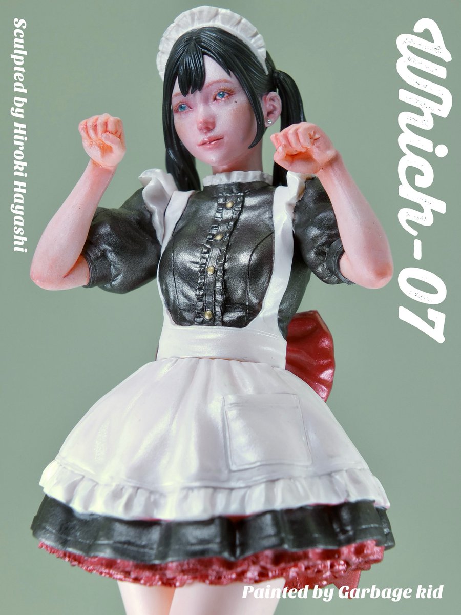 which-07 メイド服のフィギュア アトリエイットさんの「which-07」完成しました♪ この作品は2作目です