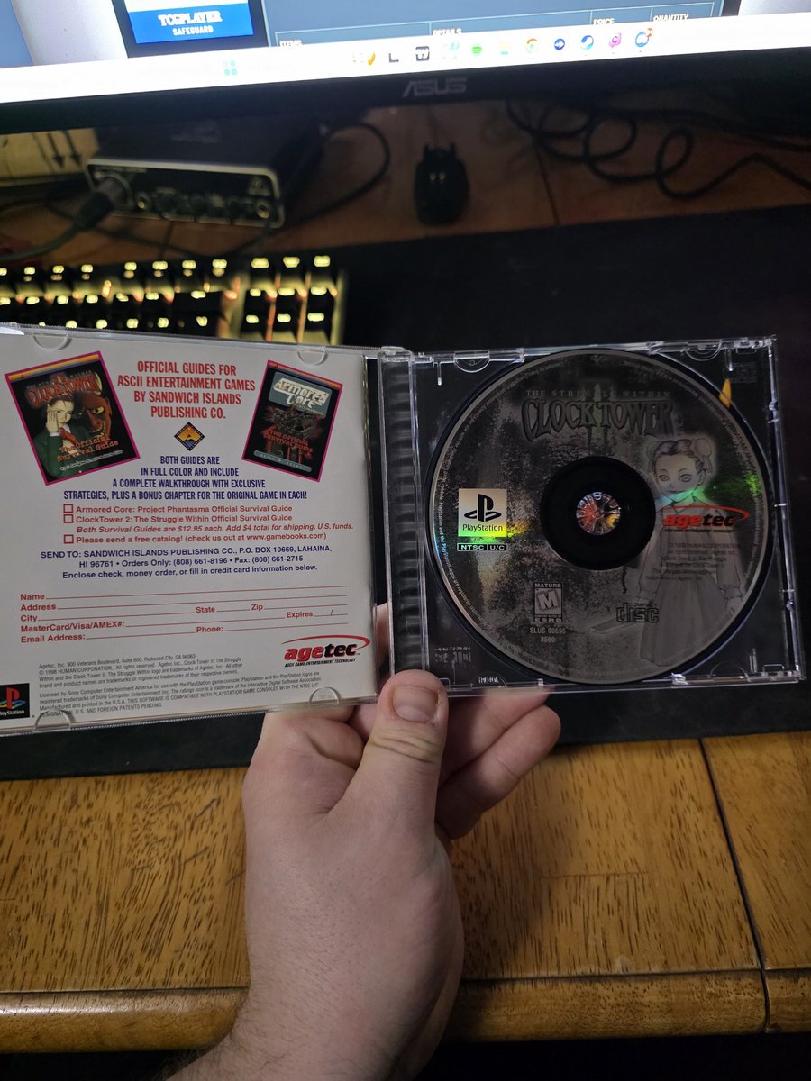 werdism's tweet image. Clock Tower 2 CIB! FINALLY have all 3 now lol.. Been on the hunt for this one for awhile! #clocktower2 #clocktower #ps1 #ps1grail #retrocollecting