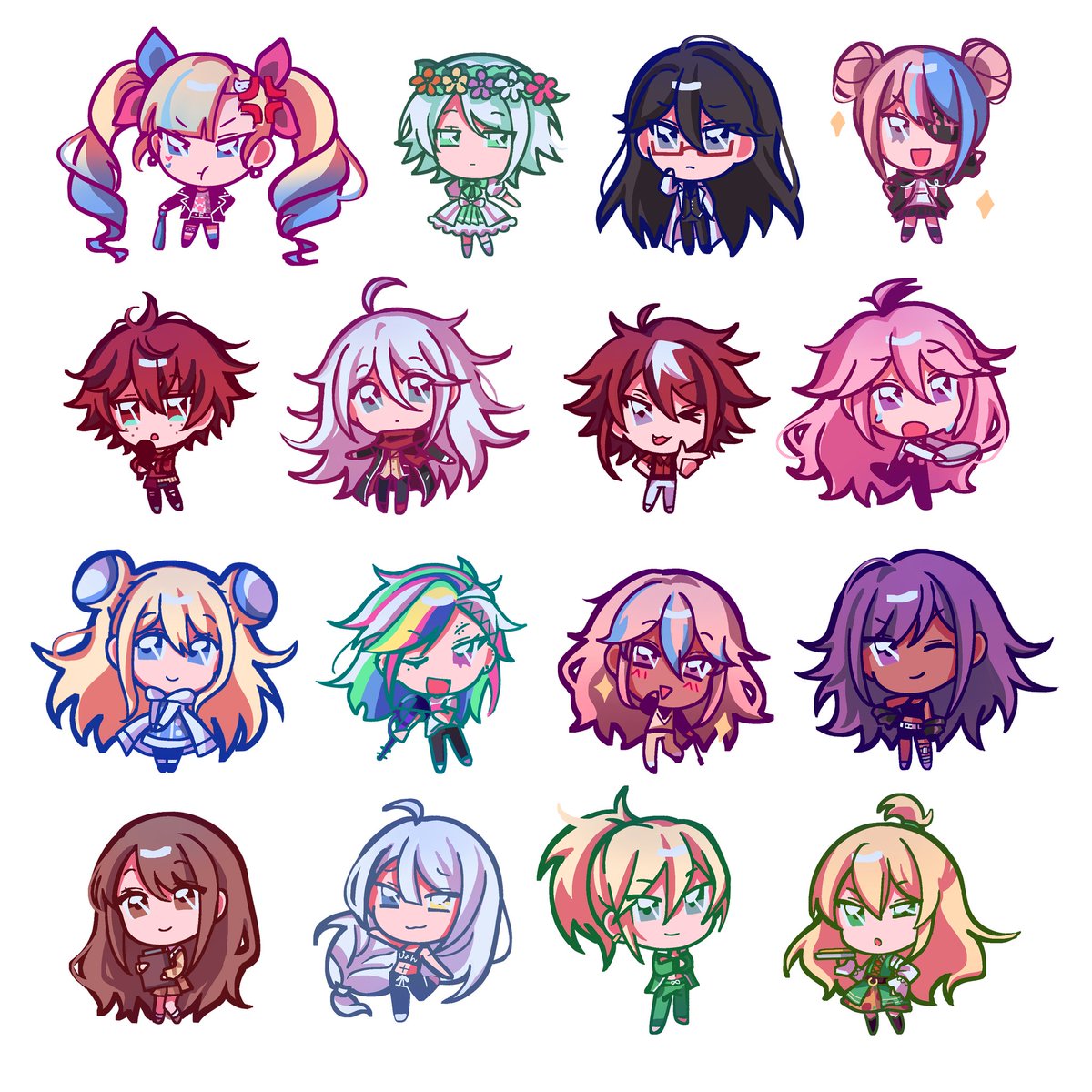 lolinatizz's tweet photo. All my tetro chibis. Dont kill me #tetrotwt #tetroblue #tetropink https://t.co/3qE44btnfP