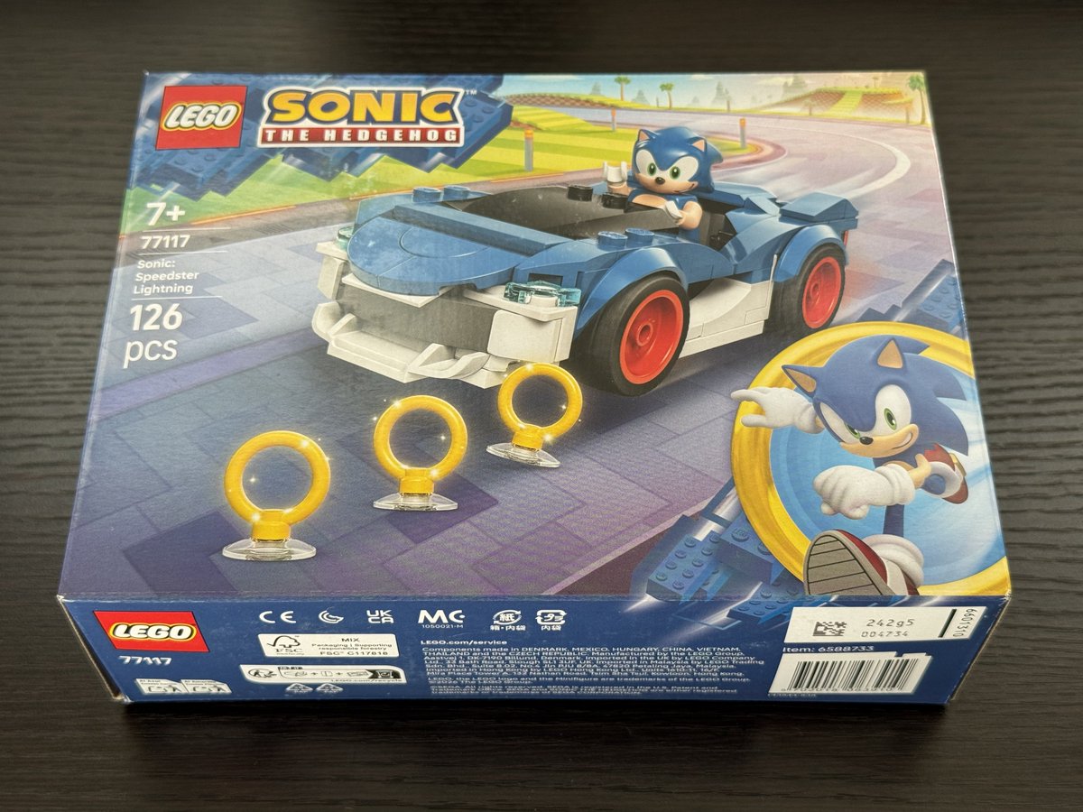 昨日子どもたちの付き添いでレゴストアに行ったら、ソニックのレゴを見つけたから買っちゃった☺️