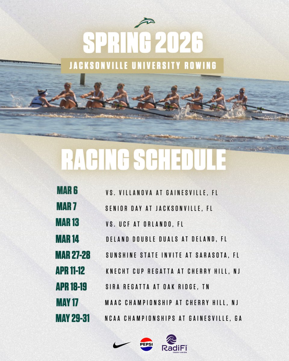 Jacksonville Women's Rowing tweet media