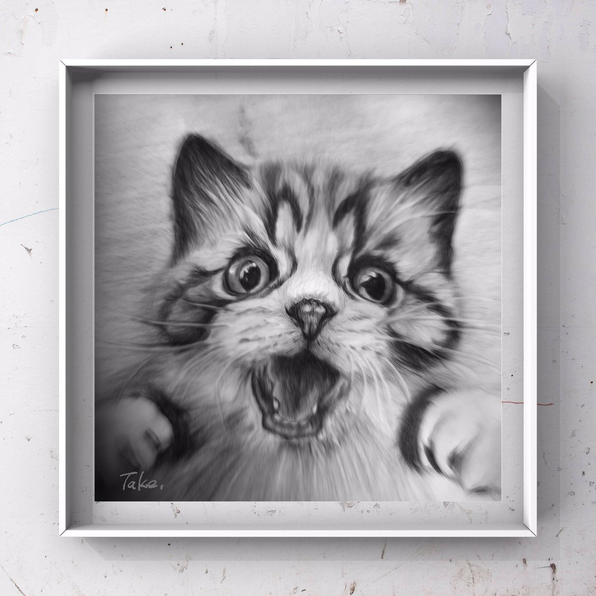 猫デッサン」🐱 #鉛筆画 #猫 #可愛い #cat #drawing