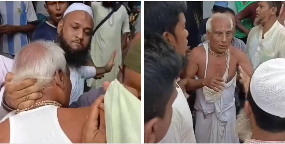 बांग्लादेश के हिन्दुओ के हो रहे उत्पीड़न,  नरसंहार   के लिए चुप्पी क्यों???😔

देख लो सुवर कैसे एक बुजुर्ग ब्राह्मण क़ो पिट रहा है।