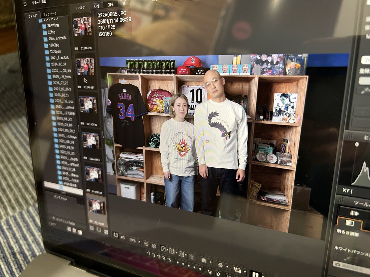 ザ・森東2026冬グッズの撮影しましたので発表お待ちください。勿論