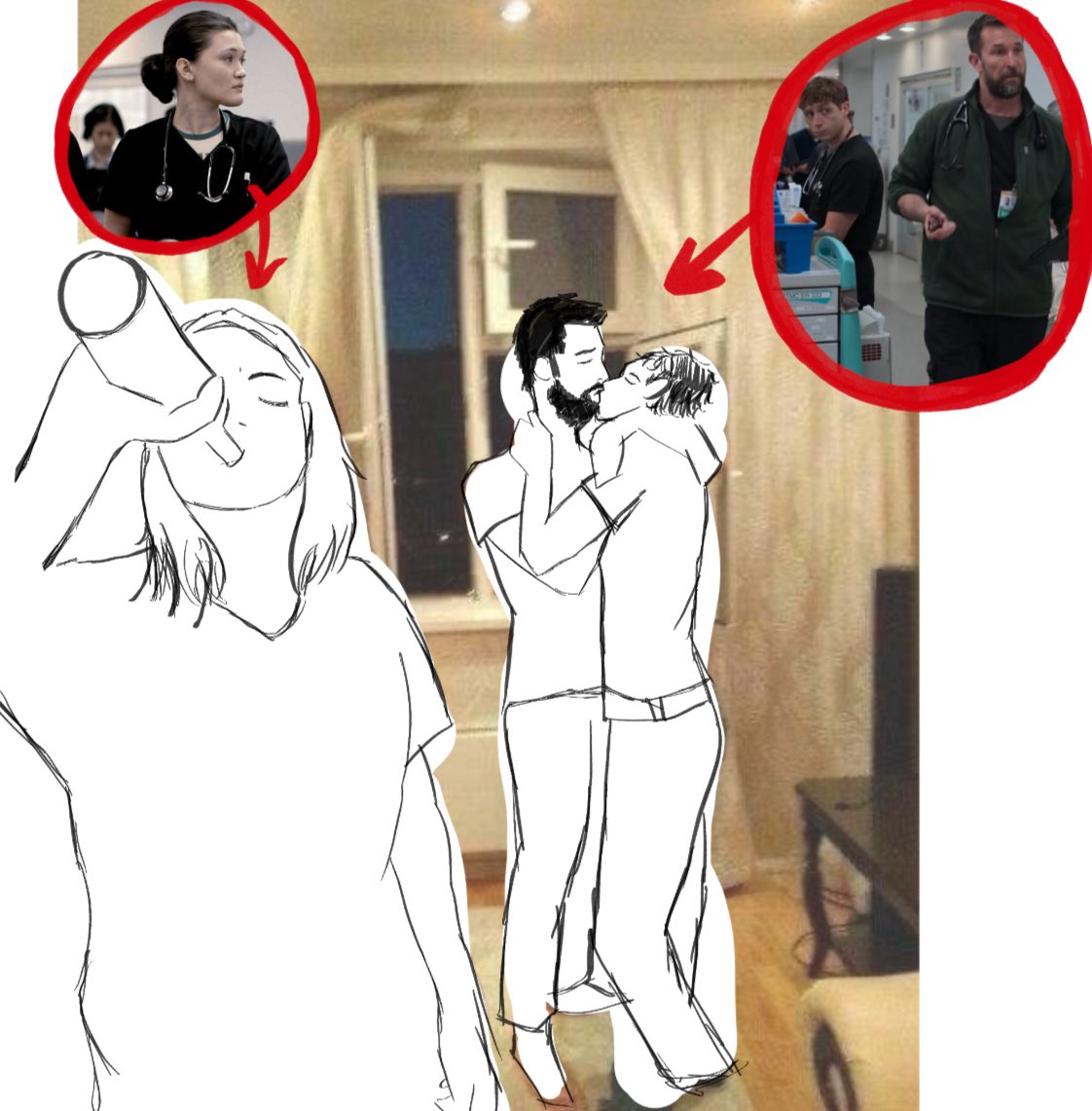 hucklejwi's tweet image. roomiess #ThePitt #hucklerobby #garsantos