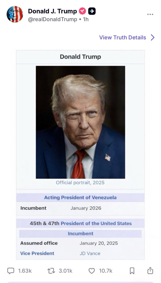 President Trump posted this on Truth Social 

#sabcnews