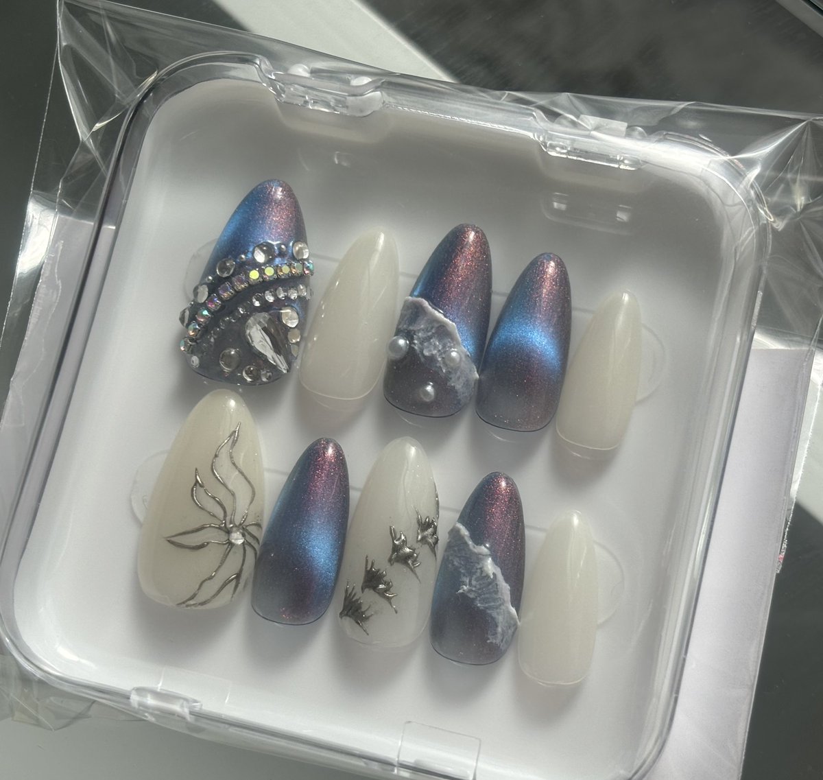 恋と深空 ホムラ 思念 概念ネイルチップ 〝暮色の叙唱〟 #恋と深空 #恋