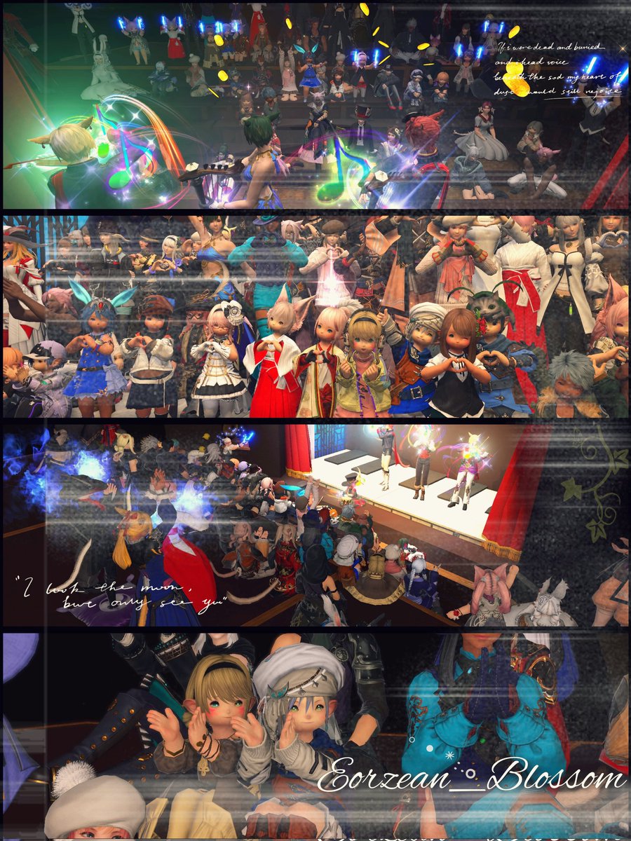 満員御礼だったところ
手厚い配慮のお陰で
2日間ともに
楽しませてもらいました✨

好きな人と、好きなものを
作り上げたものたちが共鳴し

大好きな自分たちだけの世界で広がる

色んな人の好きがいっぱい詰まって
幸せな時間でした🖤
#Eorzean_Blossom┆#FF14┆#ララフェル