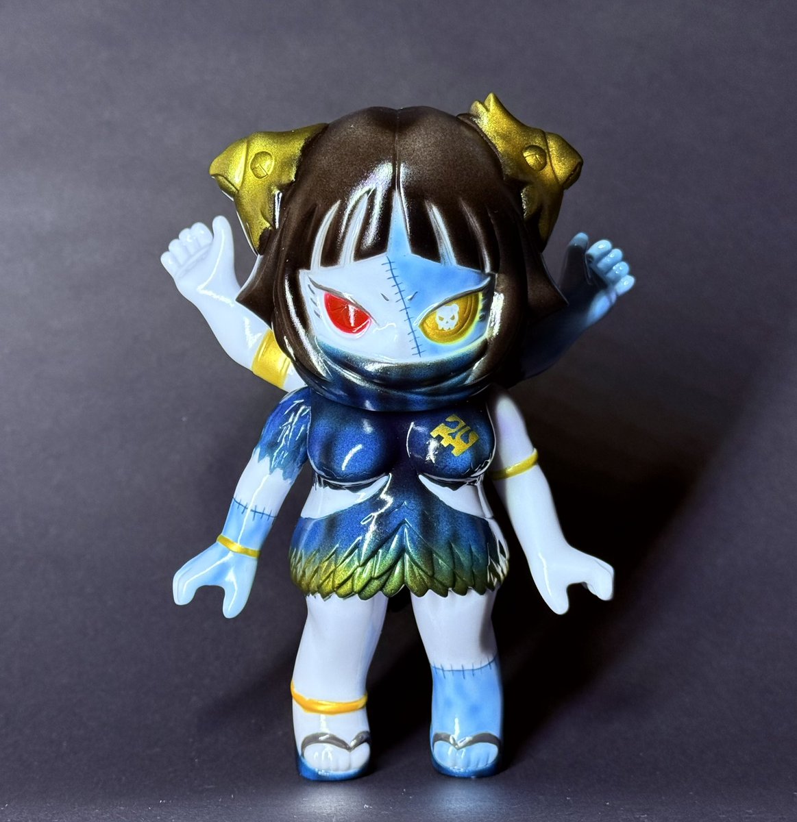 P9TOYS アマビエちゃん ソフビ SKULL CUBE P9TOYS アマビエちゃん