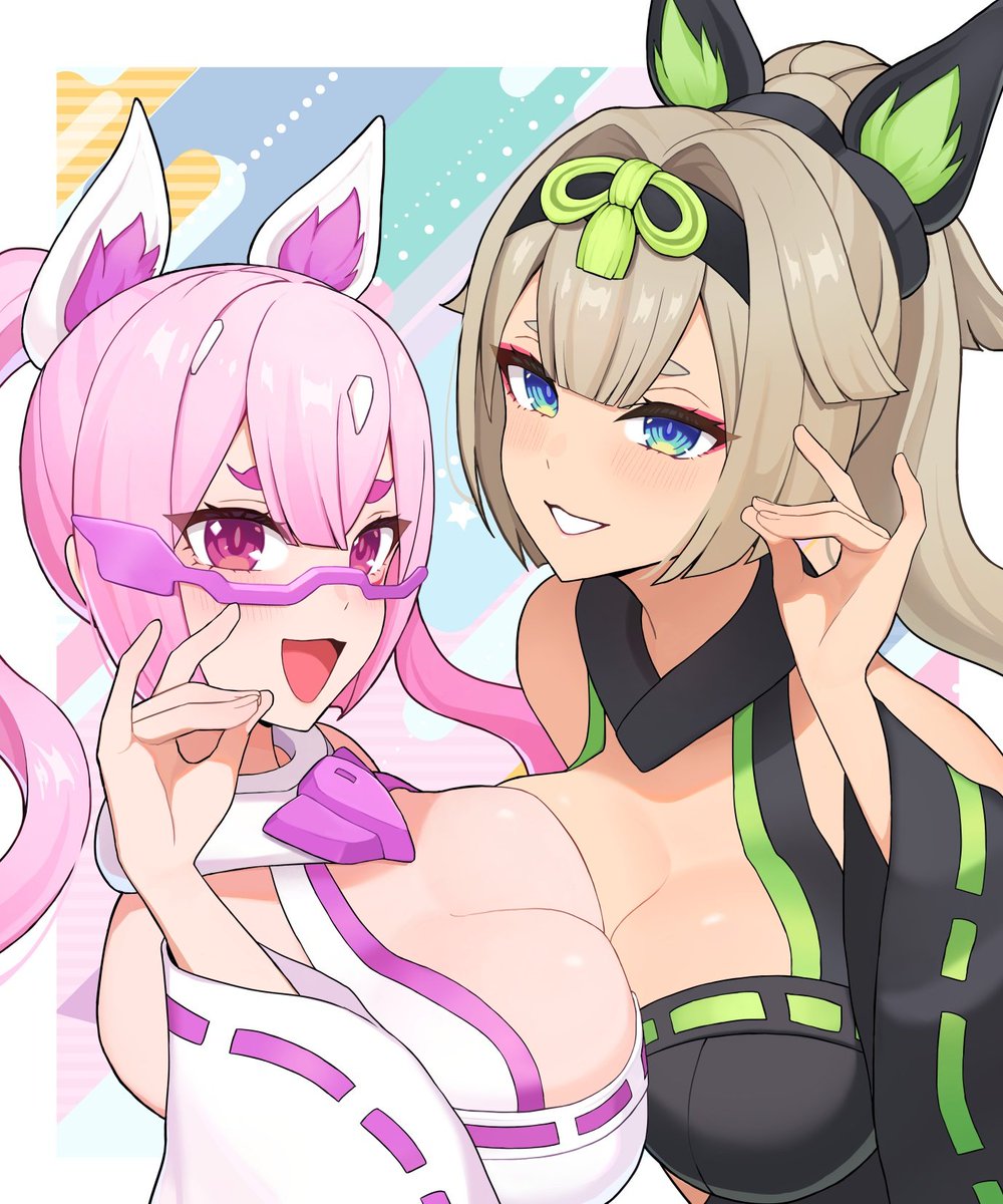 WhiteTiger_0126's tweet image. コトブキヤさんのイラコン応募してきたよぉぉぉヾ(●´∇｀●)ﾉ 

初めて買った美プラの玉藻 宴ちゃんと相方の九尾 祭ちゃん描きました✨

#コトブキヤイラコン
#メガミデバイス