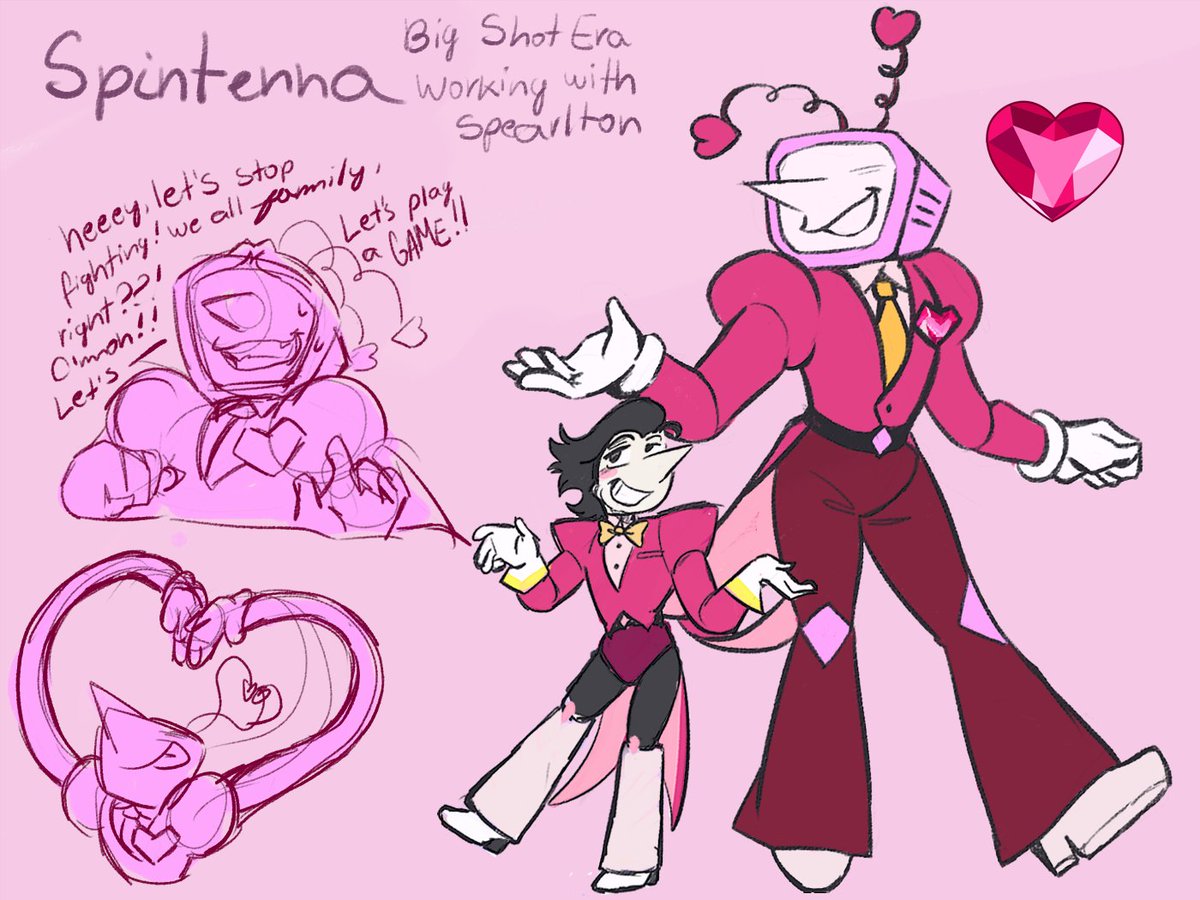 yumedisaster's tweet photo. I realized i never poset my silly Steven Universe Spamtenna AU here for some reason? So have those little goobers!!
Still working on Puppet Spamton design !
#spamtenna #SpamtennaGemAu https://t.co/xq5WTi8Csf
