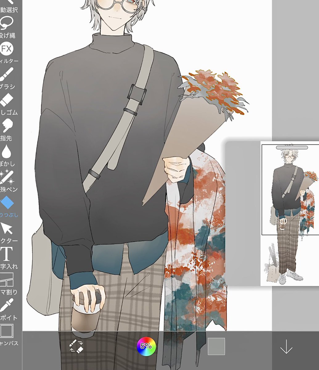 _n__ff's tweet image. セーターの塗り、楽しい