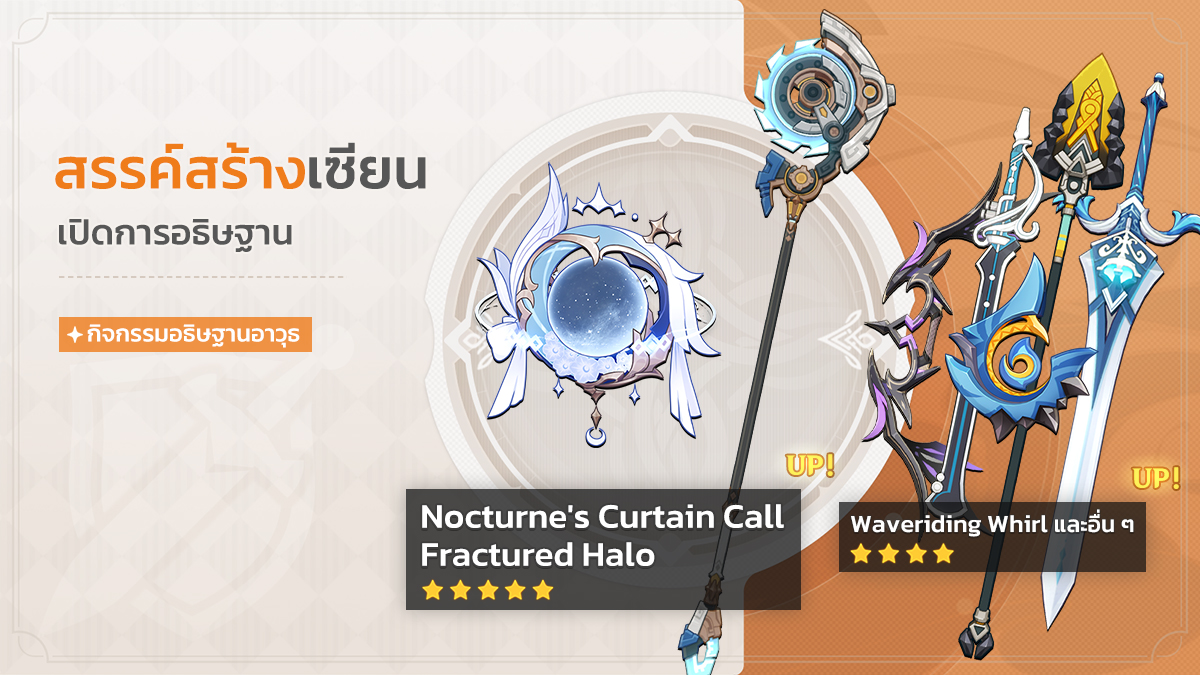 #GenshinMoonInvitation #GenshinImpact #Columbina #Ineffa 
ประกาศกิจกรรมอธิษฐานเวอร์ชัน "จันทราที่ 4" ช่วงที่ 1

นักเดินทางที่รัก กิจกรรมอธิษฐาน "นิทราเคียงจันทร์", "พลวัตเคลื่อนดารา" และ "สรรค์สร้างเซียน" จะเปิดในวันที่ 14 ม.ค.!

ดูรายละเอียด: hoyo.link/DaNqu5vkJ