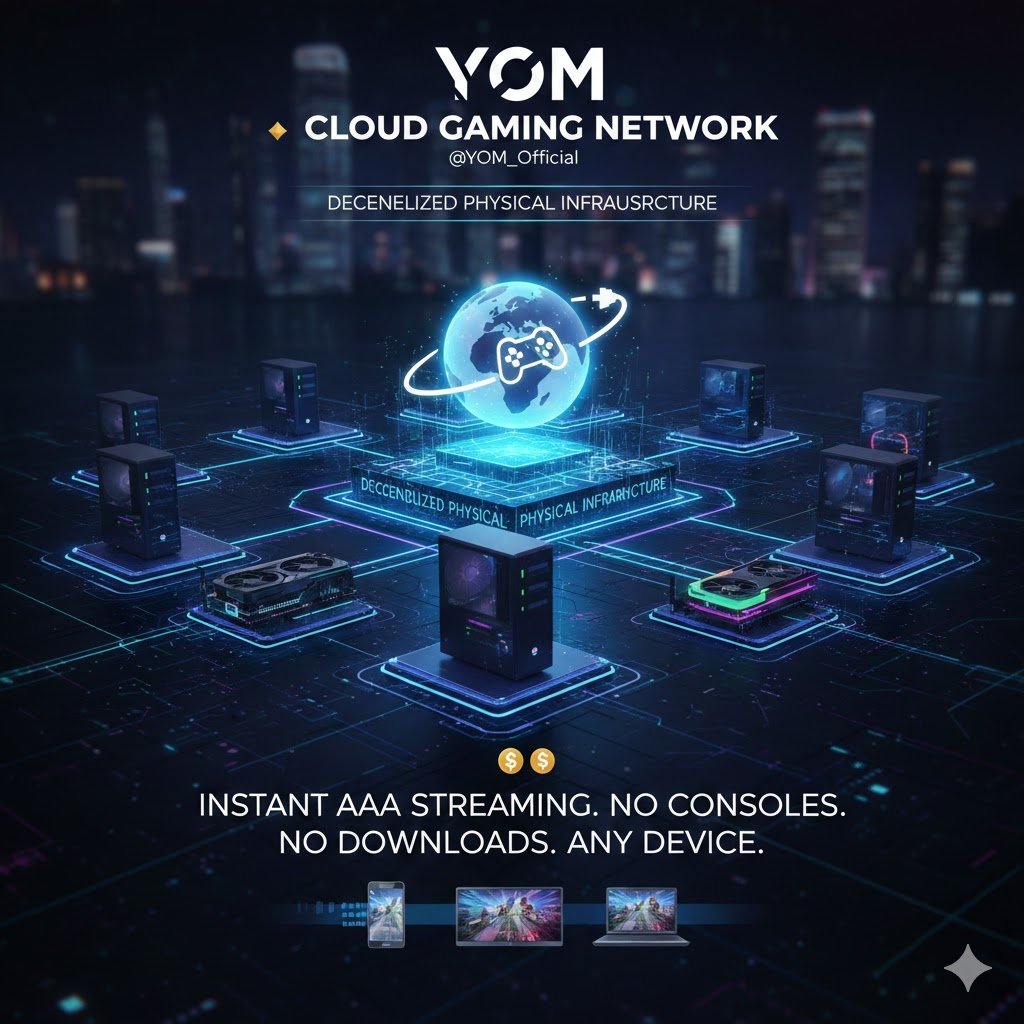 Gaming is entering a new era with <a href="/YOM_Official/">YOM</a>! 🎮✨

By leveraging #DePIN (Decentralized Physical Infrastructure), YOM is turning idle gaming PCs into a global GPU cloud. No consoles, no downloads—just instant AAA streaming on any device.