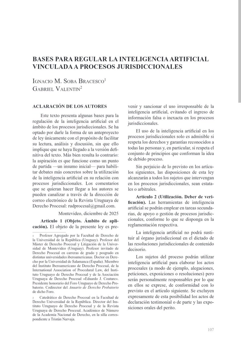 juangaleanorey's tweet image. Bases para regular la inteligencia artificial vinculada a procesos jurisdiccionales
Por Ignacio M Soba @IgnacioSoba 👇
revistas.fcu.edu.uy/index.php/rudp…