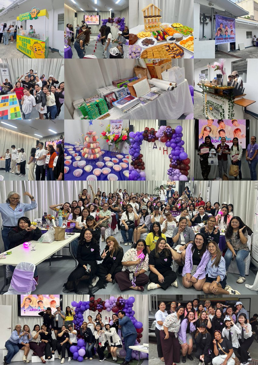 hanayarico's tweet photo. More than a party—this was love, connection, and fandom magic. And if gratitude could scream, it’d say: 𝙏𝙃𝘼𝙉𝙆 𝙔𝙊𝙐, 𝘼𝙍𝙊𝙃𝘼𝙨 &amp; 𝙃𝘼𝙈𝙊𝙨!!!💜🍀

What a day. What a fandom. ✨

#ArohaHamoThanksgivingParty 

@offclASTRO @p_rockyent https://t.co/W2E8nKLqYq