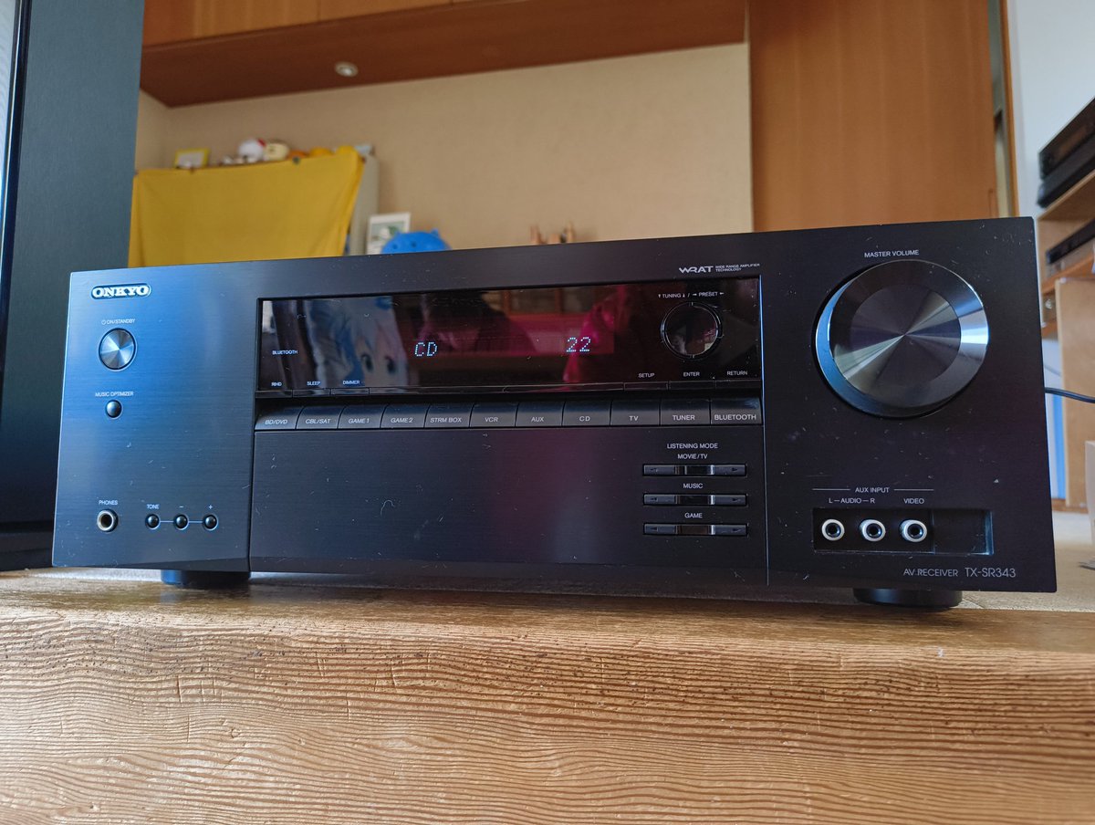 ONKYO TX-SR343 7.1chではなくて、5.1chのAVレシーバーです。 PURE