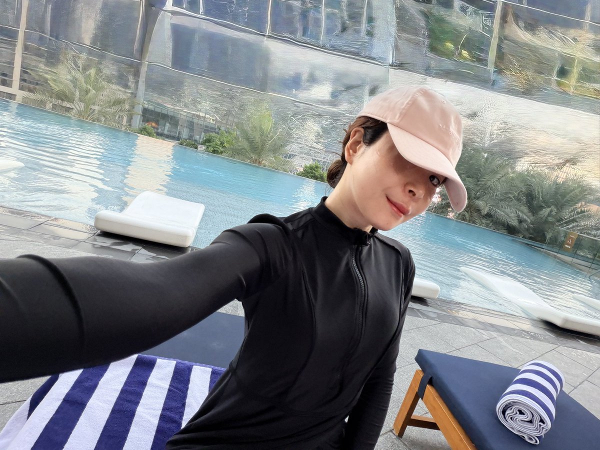 韓国🇰🇷植毛後、2026年初朝プール🏊‍♀️