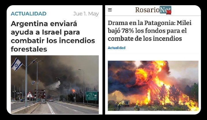 HagovFallout's tweet image. It takes him less than 12hs to send help to Israel and more than 6 days to send help to Patagonia