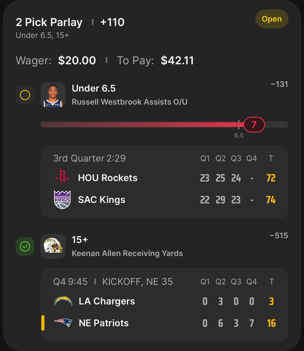 ProLineIQ's tweet image. Terrible read I guess 🤷‍♂️ maybe the unders aren’t sufficient might have to reconsider changing up the 🪜 ❌

#SportsBettingX #NBA #NFL #LadderChallenge