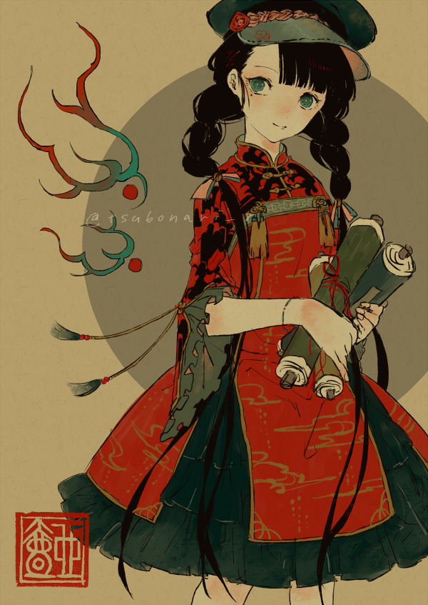 「10年も看板娘をしているニア(とリア) #指切りレオ #暗天街」|壺也◉連載中のイラスト
