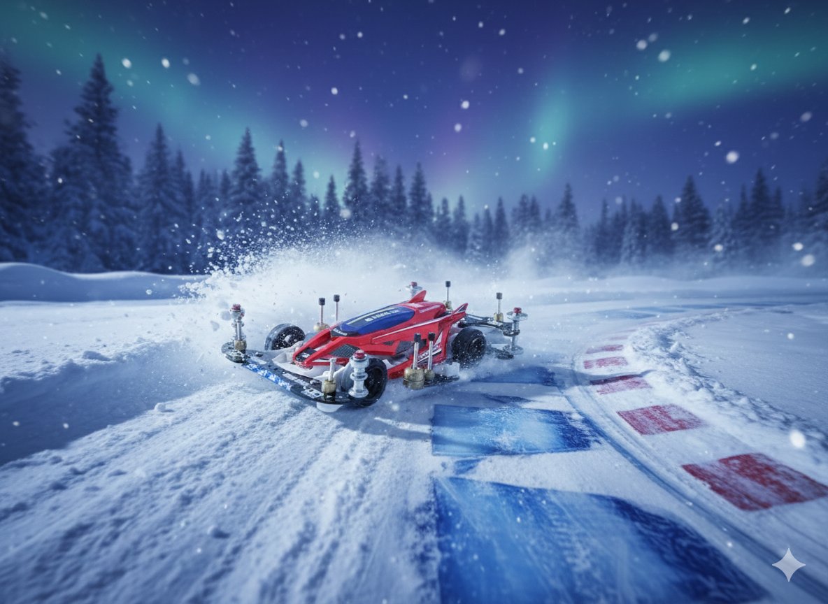 junjun427229's tweet image. 他のフォロワーさんがやってるAI生成画像つくってみたら楽しすぎた😆
エフェクトや背景つけたらかっこいい😆
#ミニ四駆