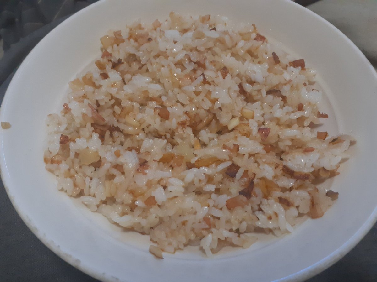 昼は自炊
ガーリックライス